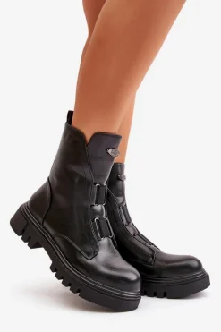 Botki Zimowe Damskie|Brązowe I Beżowe Botki><noscript><img width=