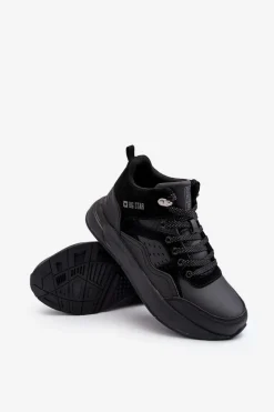 Obuwie Trekkingowe Męskie|Obuwie Sportowe Męskie></noscript>Big Star Shoes Ocieplane Buty Sportowe Męskie Czarne Big Star MM174161