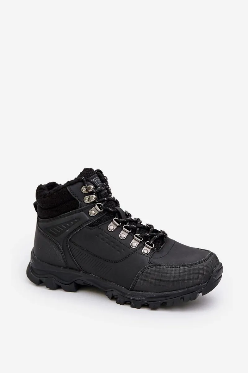 Obuwie Trekkingowe Męskie>Evento Ocieplane Buty Trekkingowe Męskie Czarne Loreinae Czarny