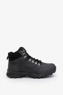 Obuwie Trekkingowe Męskie>Evento Ocieplane Buty Trekkingowe Męskie Czarne Loreinae Czarny