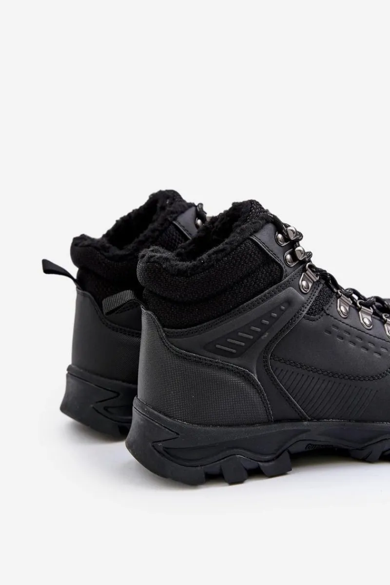 Obuwie Trekkingowe Męskie>Evento Ocieplane Buty Trekkingowe Męskie Czarne Loreinae Czarny