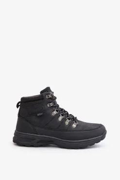 Outlet Lee Cooper Ocieplane Buty Trekkingowe Męskie LCJ-24-03-3034M Czarne Czarny