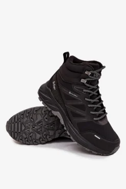 Clearance Ocieplane Buty Trekkingowe Męskie LCJ-25-01-3711 Czarne Męskie Obuwie Trekkingowe Męskie|Obuwie Sportowe Męskie