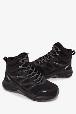 Clearance Ocieplane Buty Trekkingowe Męskie LCJ-25-01-3711 Czarne Męskie Obuwie Trekkingowe Męskie|Obuwie Sportowe Męskie