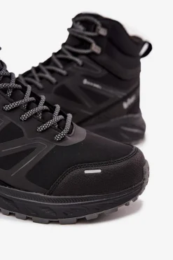Clearance Ocieplane Buty Trekkingowe Męskie LCJ-25-01-3711 Czarne Męskie Obuwie Trekkingowe Męskie|Obuwie Sportowe Męskie
