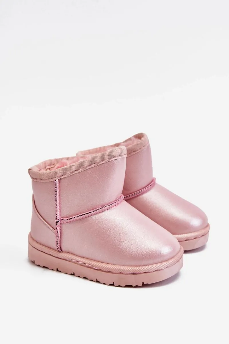 Best Ocieplane Dziecięce Botki Śniegowce Różowe Scooby Dzieci Dziewczęce|Chłopięce