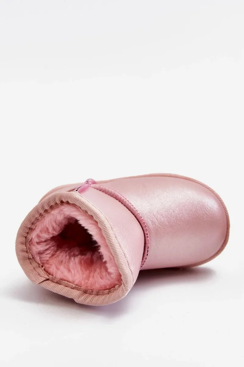 Best Ocieplane Dziecięce Botki Śniegowce Różowe Scooby Dzieci Dziewczęce|Chłopięce