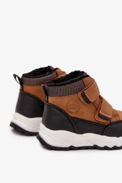 Online Ocieplane Dziecięce Buty Zimowe Na Rzep Camel Nolivine Dzieci Chłopięce