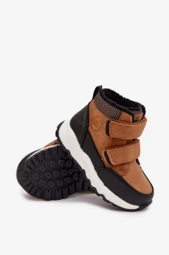 Online Ocieplane Dziecięce Buty Zimowe Na Rzep Camel Nolivine Dzieci Chłopięce