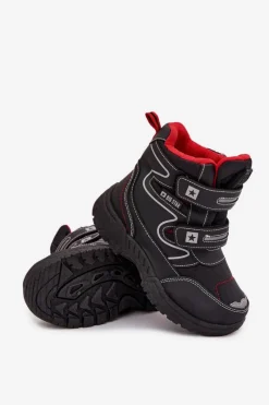 Chłopięce|Chłopięce>Big Star Shoes Ocieplane Dziecięce Śniegowce Trapery Big Star OO374049 Czarne Czarny