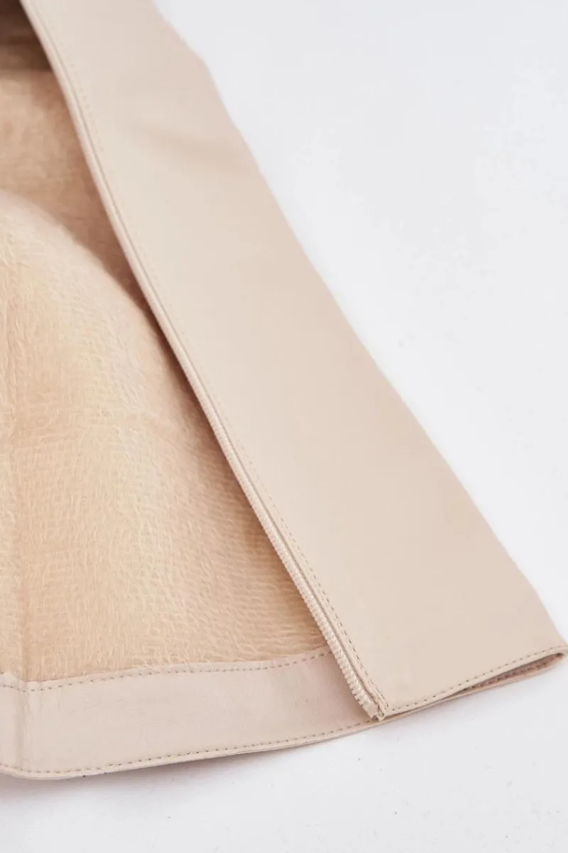 Kozaki Ocieplane|Kozaki Na Słupku>Boto Ocieplane Kozaki Damskie Na Słupku I Platformie Jasnobeżowe Lysara Beżowy