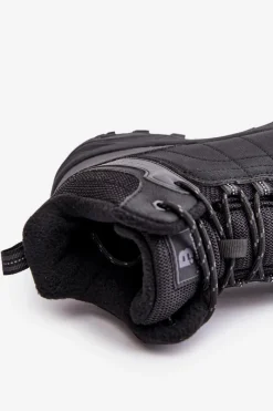 Clearance Ocieplane Lekkie Męskie Buty Trekkingowe McBraun Czarne Męskie Obuwie Trekkingowe Męskie