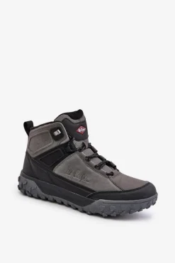 Obuwie Trekkingowe Męskie|Botki Męskie>Lee Cooper Ocieplane Męskie Buty Trekkingowe LCJ-24-01-2939 Szare