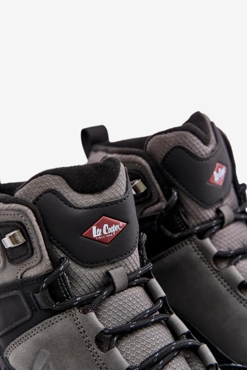 Obuwie Trekkingowe Męskie|Botki Męskie>Lee Cooper Ocieplane Męskie Buty Trekkingowe LCJ-24-01-2939 Szare
