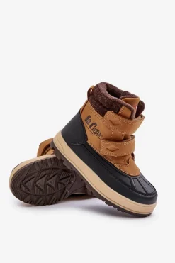 Online Lee Cooper Ocieplane Śniegowce Chłopięce LCJ-23-01-2059 Camel Brązowy