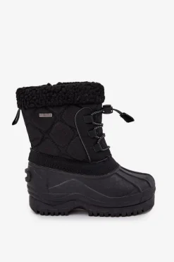 Chłopięce|Dziewczęce>Big Star Shoes Ocieplane Śniegowce Dziecięce Na Zamek Big Star OO374073 Czarne