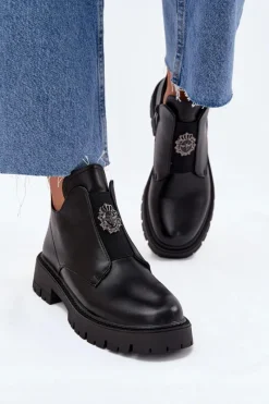 Botki Skórzane|Botki Zimowe Damskie><noscript><img width=