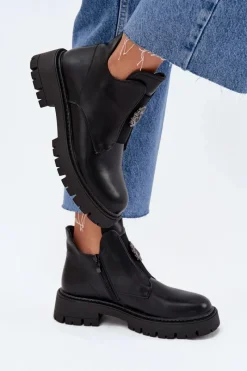 Botki Skórzane|Botki Zimowe Damskie><noscript><img width=