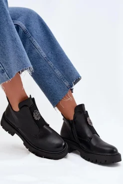 Botki Skórzane|Botki Zimowe Damskie><noscript><img width=