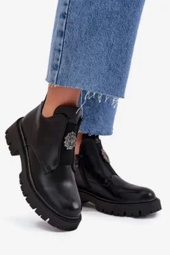 Botki Skórzane|Botki Zimowe Damskie><noscript><img width=