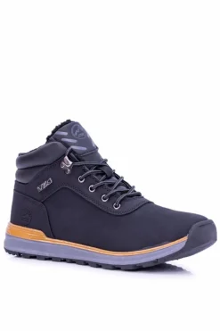 Online Ocieplane Polarem Czarne Męskie Buty Trekkingowe Preventi Męskie Obuwie Trekkingowe Męskie