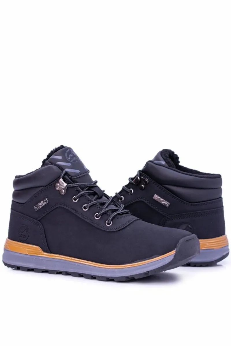 Online Ocieplane Polarem Czarne Męskie Buty Trekkingowe Preventi Męskie Obuwie Trekkingowe Męskie