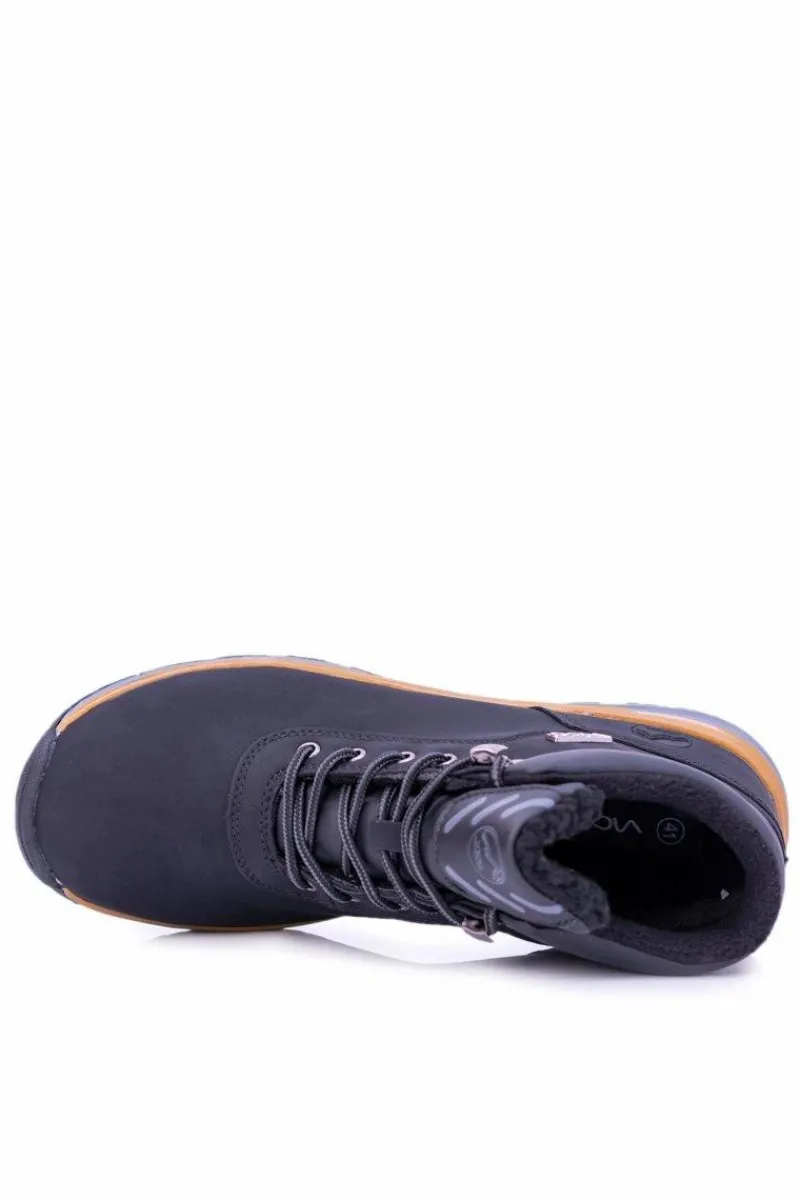 Online Ocieplane Polarem Czarne Męskie Buty Trekkingowe Preventi Męskie Obuwie Trekkingowe Męskie