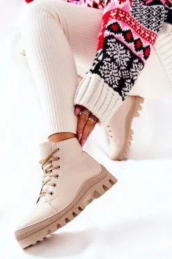 Damskie Trapery|Botki Sznurowane><noscript><img width=