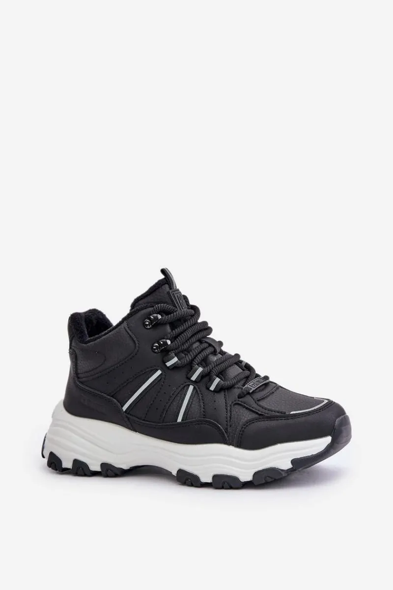 Buty Sportowe Big Star|Sneakersy Damskie>Big Star Shoes Ocieplane Sneakersy Damskie Big Star OO274A160 Czarne