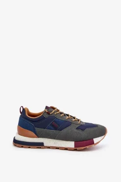 Discount Lee Cooper Ocieplane Sneakersy Męskie LCJ-24-03-3006 Szare