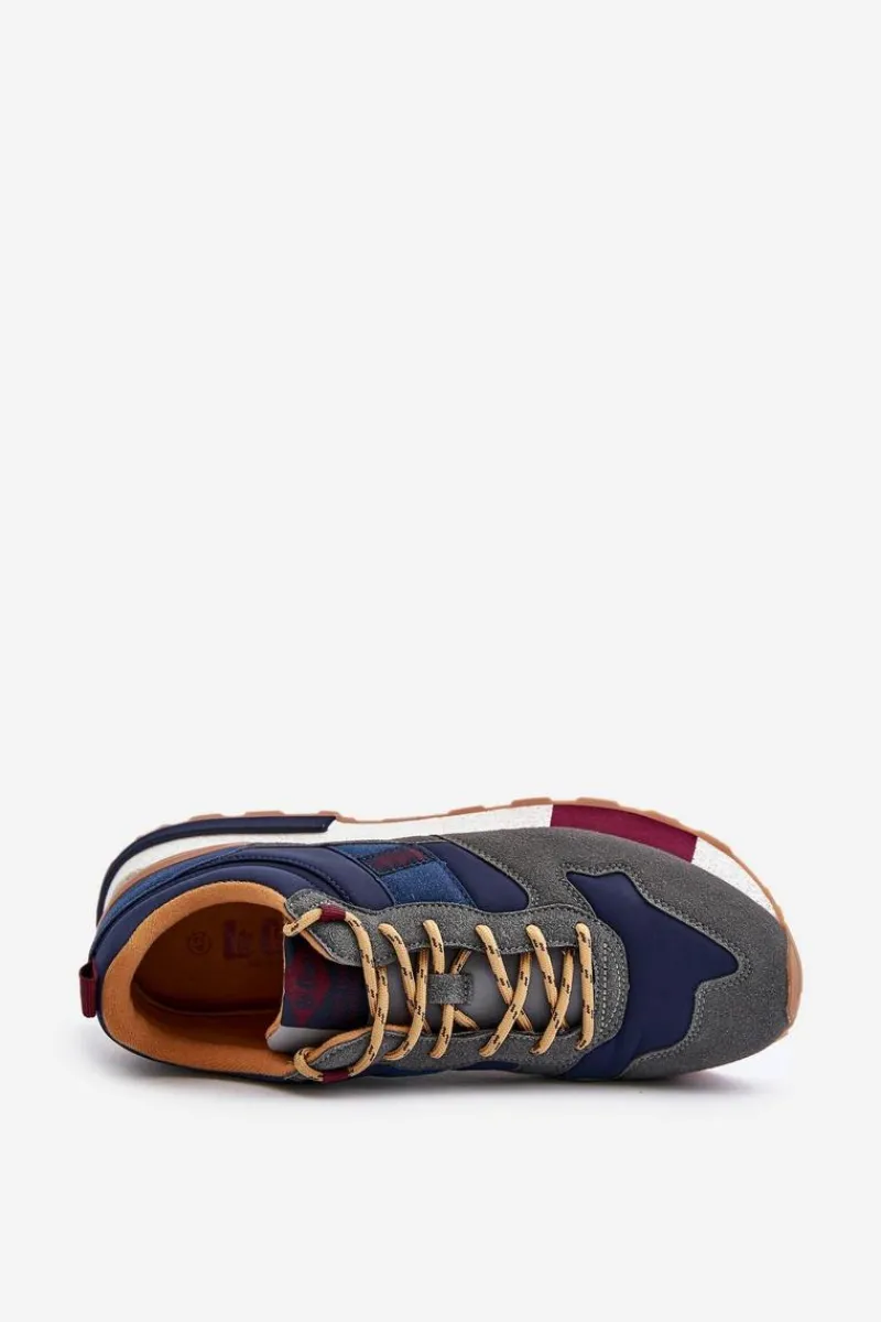 Discount Lee Cooper Ocieplane Sneakersy Męskie LCJ-24-03-3006 Szare