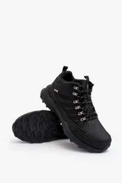 Outlet Big Star Shoes Ocieplane Sneakersy Męskie Czarne Big Star MM174156