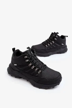 Outlet Big Star Shoes Ocieplane Sneakersy Męskie Czarne Big Star MM174156