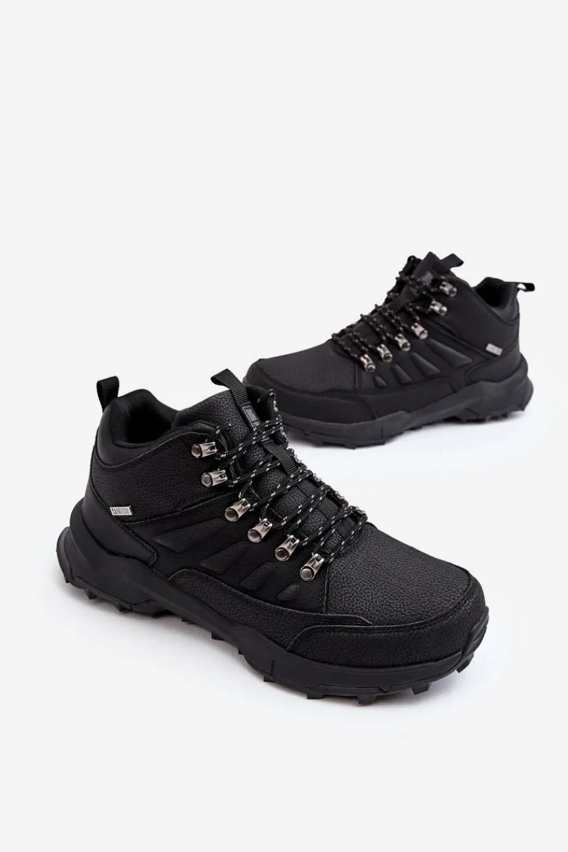 Outlet Big Star Shoes Ocieplane Sneakersy Męskie Czarne Big Star MM174156