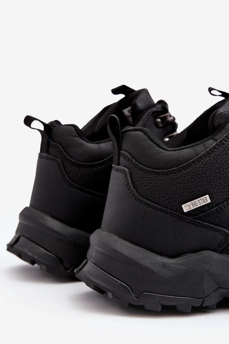 Outlet Big Star Shoes Ocieplane Sneakersy Męskie Czarne Big Star MM174156