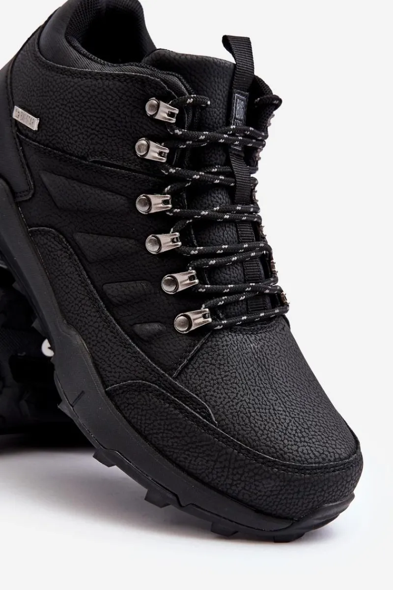 Outlet Big Star Shoes Ocieplane Sneakersy Męskie Czarne Big Star MM174156