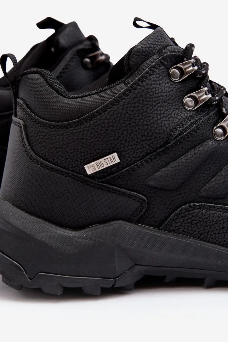 Outlet Big Star Shoes Ocieplane Sneakersy Męskie Czarne Big Star MM174156