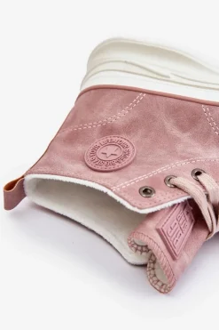 Trampki Ocieplane|Trampki Damskie Big Star></noscript>Big Star Shoes Ocieplane Trampki Damskie Na Platformie Big Star OO274071 Różowe Różowy