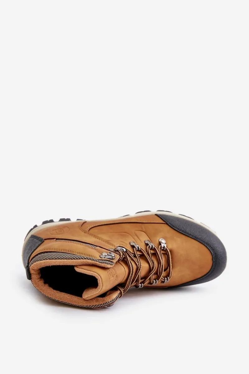 Online Ocieplane Trapery Buty Trekkingowe Męskie McBraun Camel Męskie Obuwie Trekkingowe Męskie|Botki Męskie