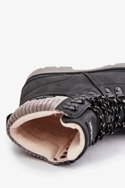 Discount Lee Cooper Ocieplane Trapery Damskie LCJ-24-03-3043 Czarne Czarny