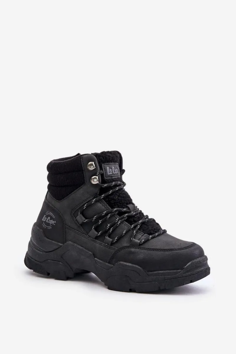 Outlet Lee Cooper Ocieplane Trapery Damskie LCJ-24-03-3060L Czarne