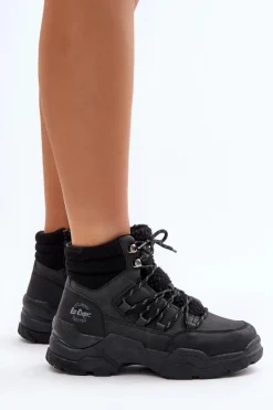 Outlet Lee Cooper Ocieplane Trapery Damskie LCJ-24-03-3060L Czarne