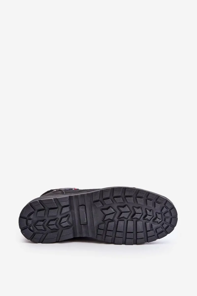 Boto Ocieplane Trapery Męskie McBraun Czarne Czarny