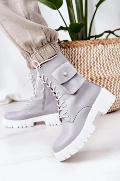 Botki Sznurowane|Botki Zimowe Damskie><noscript><img width=