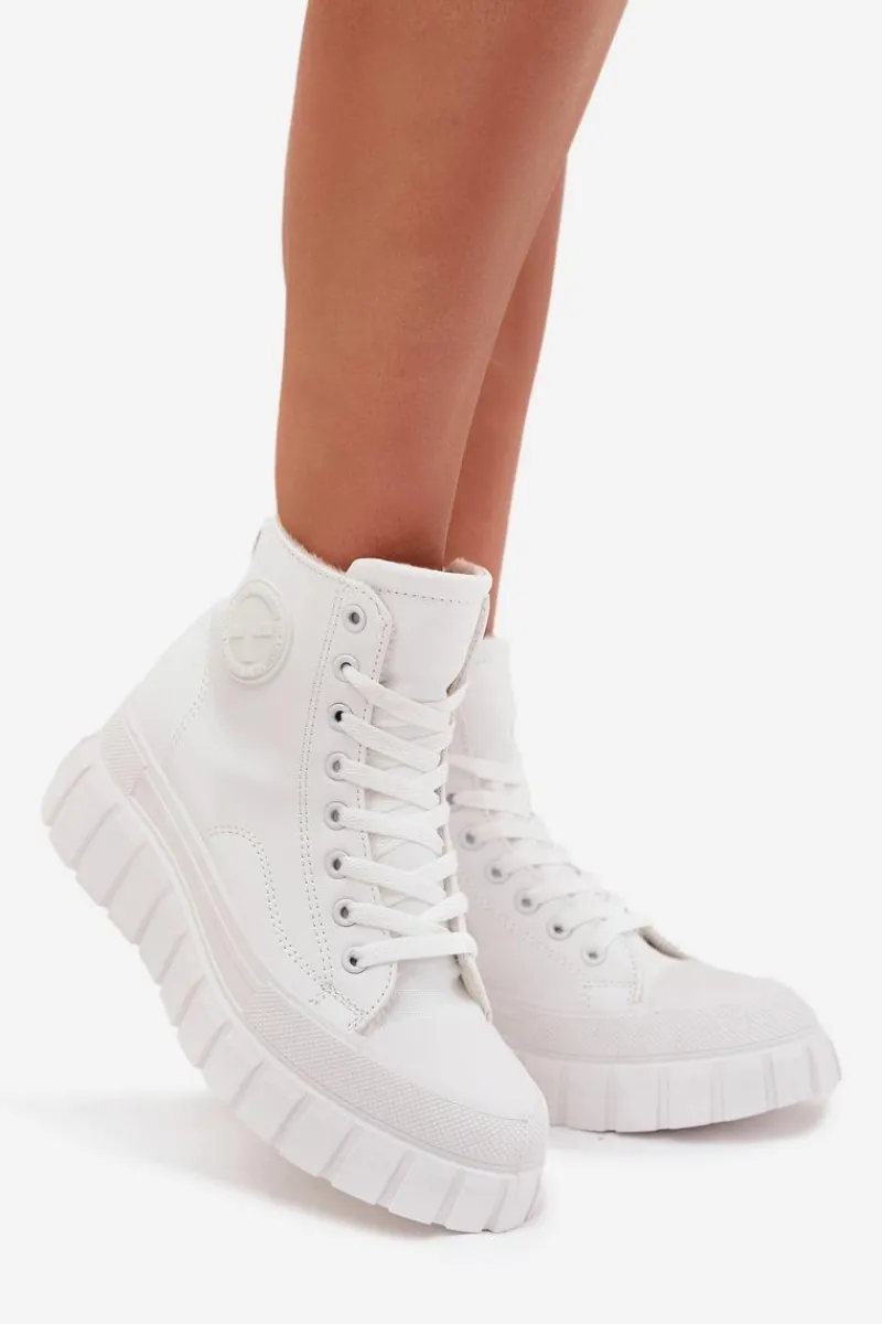 Hot Ocieplane Wysokie Trampki Damskie Na Platformie Zamek Białe Sarira Damskie Trampki Ocieplane|Trampki Damskie Wysokie