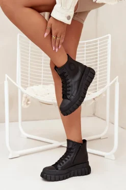 Discount Ocieplane Wysokie Trampki Damskie Na Platformie Zamek Czarne Sarira Damskie Trampki Ocieplane|Trampki Damskie Wysokie