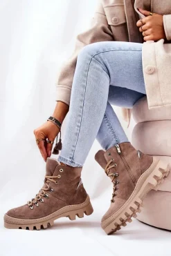 Botki Sznurowane|Botki Zimowe Damskie><noscript><img width=