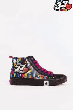 Hot Big Star Shoes Oficjalne Trampki Damskie BIG STAR x WOŚP RR274A653 Czarny