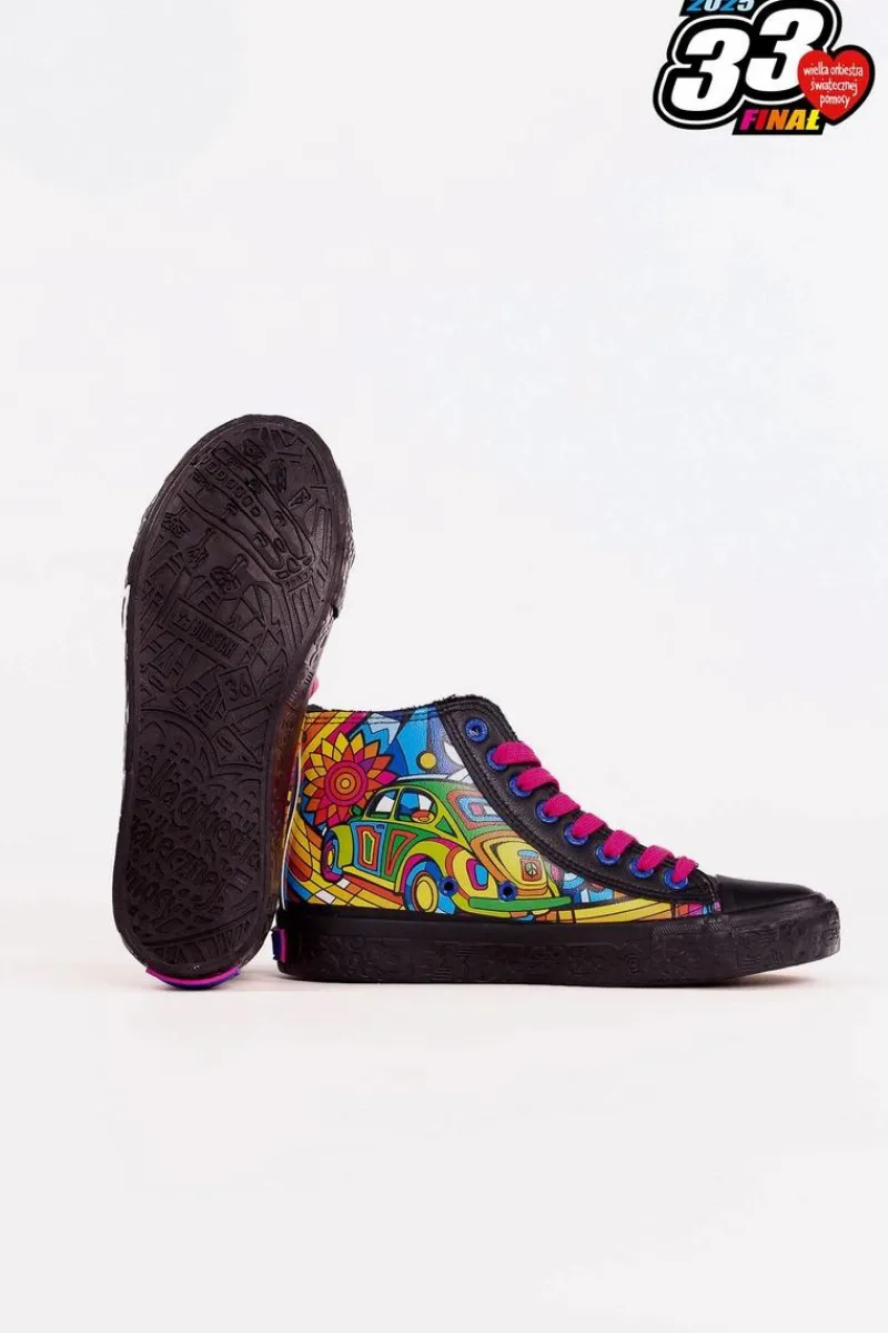 Hot Big Star Shoes Oficjalne Trampki Damskie BIG STAR x WOŚP RR274A653 Czarny