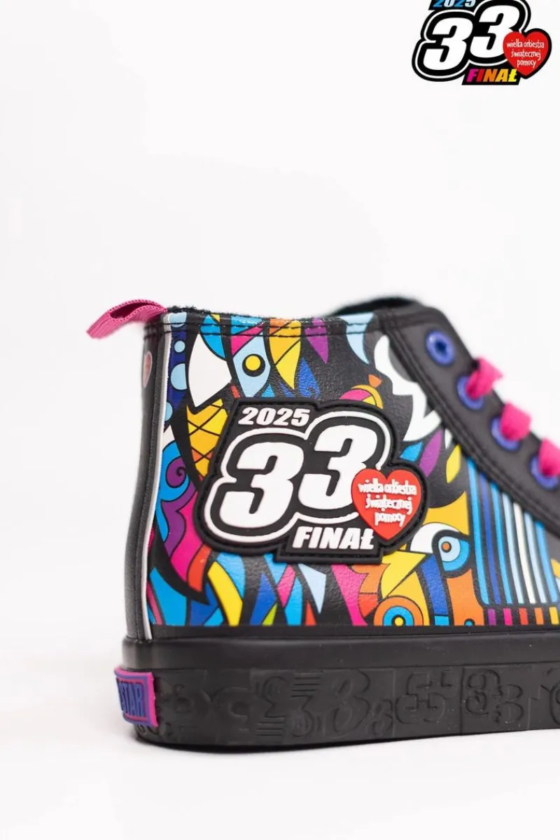 Hot Big Star Shoes Oficjalne Trampki Damskie BIG STAR x WOŚP RR274A653 Czarny